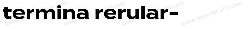 termina rerular字体转换